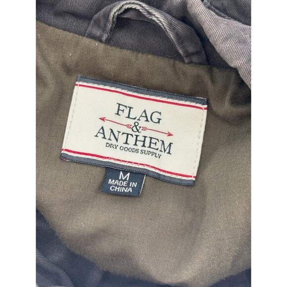 Flag & Anthem 4-Pocket Mock Neck Collar Long Sleeve Jacket in Grey – Medium - Picture 5 of 8